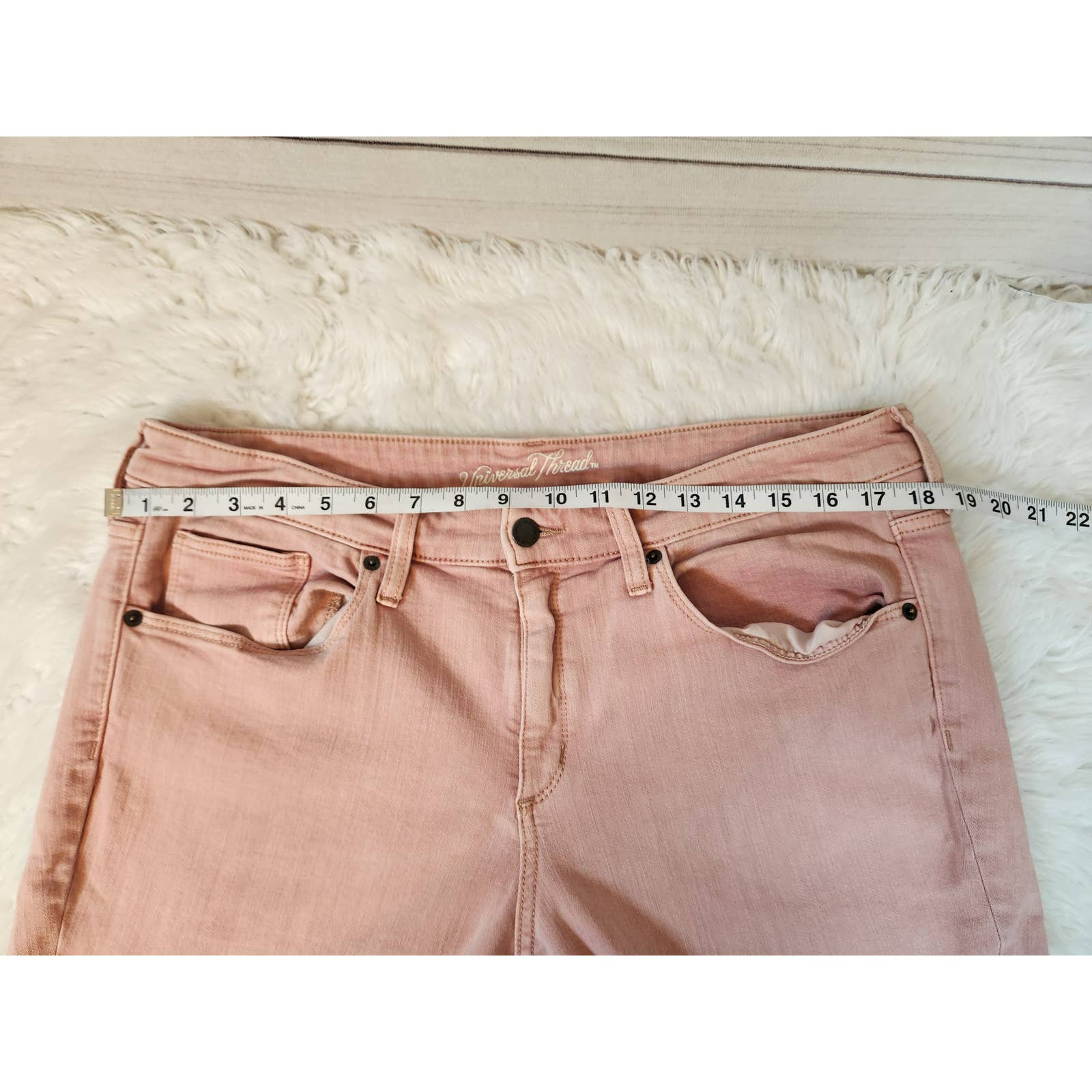 Universal Thread Women's Pink Solid Stretch Row H… - image 5