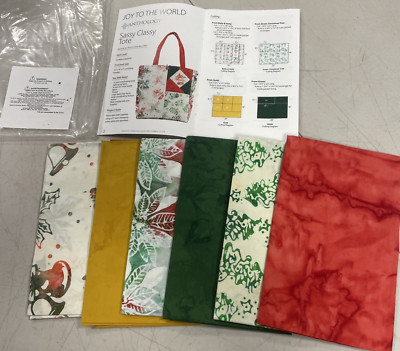 Annie's Creative Quilters Batik Fabric Pack+ Pattern, Joy To The World FQ115 New