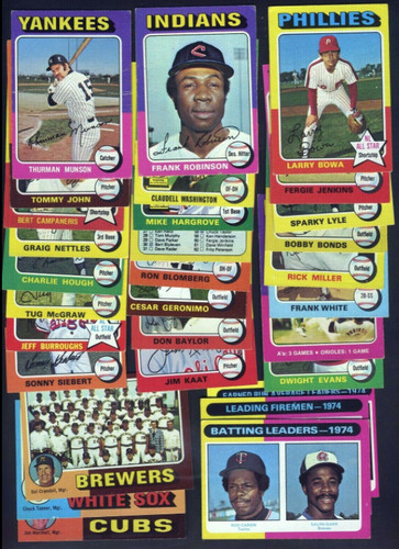 1975 Topps Baseball "MUST PICK 4" HOF/Stars/MVP's/RC's/Leaders/Teams - 99¢ each