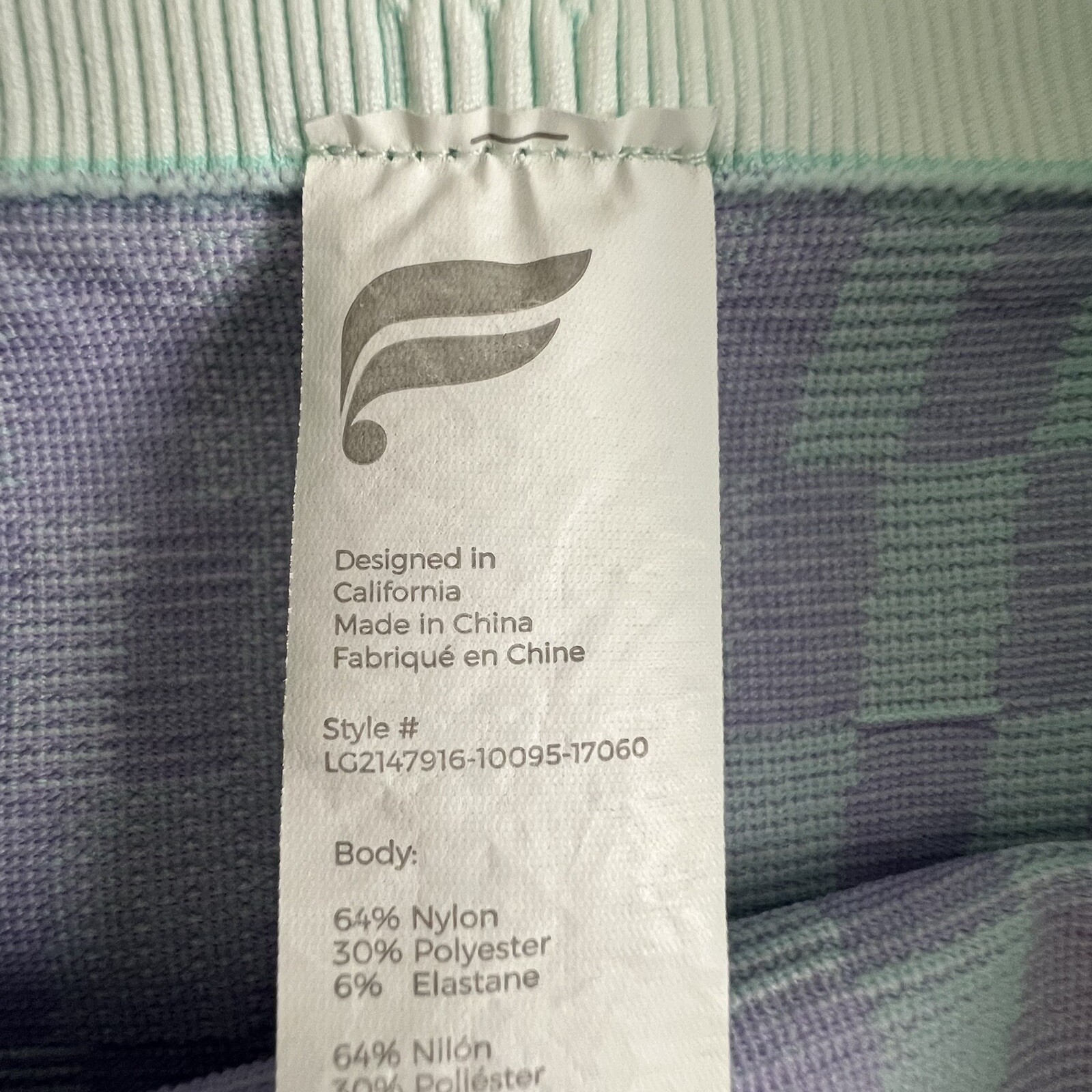 Fabletics Womens Multicolored Checkered High Wais… - image 6