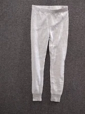 Athletic Works Long Johns Women’s Grey Thermowear Base Layer Pants Knit S 6-6X