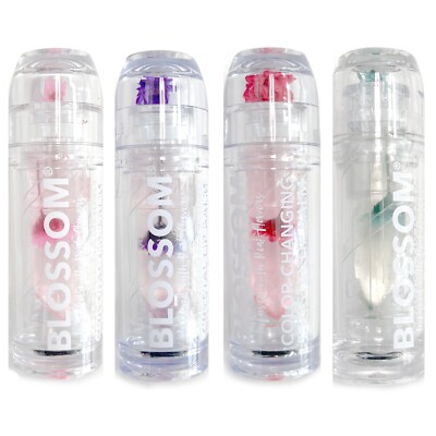 Blossom Color Changing Crystal Lip Balm infused with Real Flowers