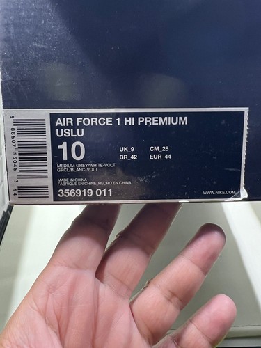 Nike Air Force 1 USLU Airlines sneakers Size 10 1WORLD - Picture 8 of 8