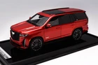 1/18 Motorhelix Cadillac Escalade V from 2022 in in red on Carbon Base