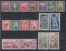 Saarland Nr. 272-88 postfrisch, "Industrie, Handel, Landwirtschaft", 1949"