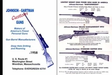 Johnson-Gartman Custom Guns c1958 Catalog