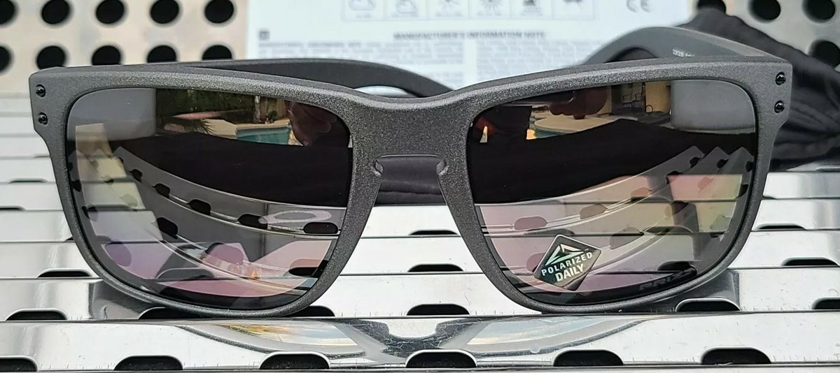 New Oakley HOLBROOK 9102-B555 Sunglasses Steel w/ Prizm New Oakley HOLBROOK 9102-B555 Sunglasses Steel w/ Prizm