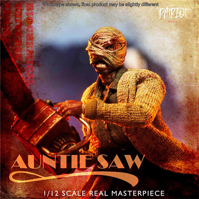 その他 Patriot studio 1/12 AUNTIE SAW Patriot Studio 1/12 Scale Chainsaw Auntie Saw Zombie Action Figure