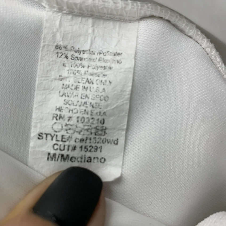 Windsor Formal Evening Dress Size M White Side Slit Cowl Neck Gala Gown - Image 4 of 4