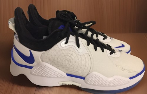 NWOT Nike CW3144-100 - 11.5 Shoe Sneaker White Blue Paul George PS5 Play Station