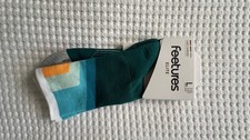 Feetures Elite Light Cushion Mini Crew Socks Breezy Court Size Large New