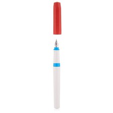Kaweco Perkeo Retro Block Fine Nib Gray/Blue/Red Fountain Pen 10001826
