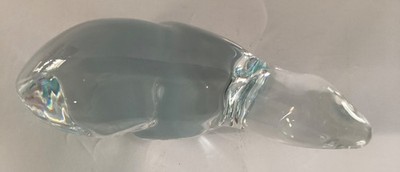 Vintage Hadeland Norwegian Crystal Polar Bear Figurine - Large
