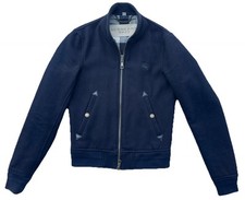 Burberry Brit Bomber Jacket Men’s XS Navy Blue Wool Luxury Designer Winter Coat