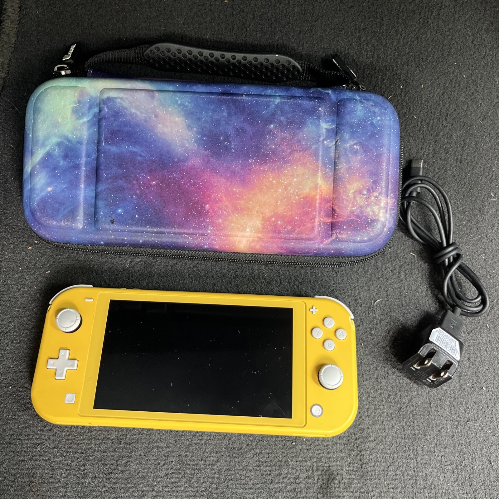 Nintendo Switch Lite Yellow Handheld Console w/ Carrying Case Charger