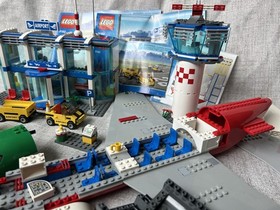 Huge LEGO Plane Lot, Cargo Plane 7734, Airport 3182 - Incomplete - Ships Fast!