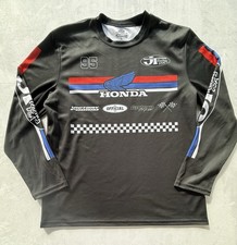 JT Racing x Honda Motorcycle Long Sleeve Shirt Black Size Large Official 95