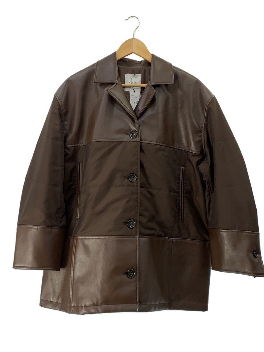 CLANE DESIGN altra giacca 1 ecopelle marrone 17101 0102 usata