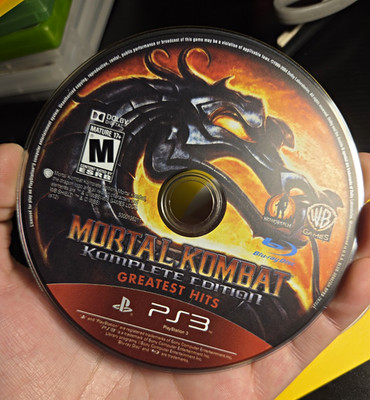 Mortal Kombat Komplete Edition Greatest Hits PS3 Loose Disc