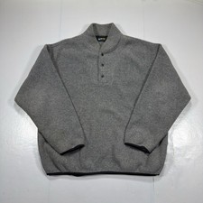 Vintage 90s Eddie Bauer EBTEK Polartec Fleece Pull Over Jacket Mens XL USA Made