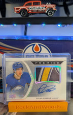 Dylan Cozens 2020-21 UD Premier Acetate Rookie Autograph Patch /49 #AHR-DC