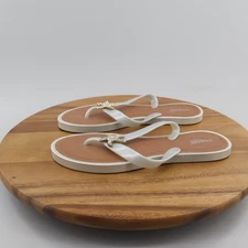 Capelli Womens Flip Flops Star Size  8 Beige