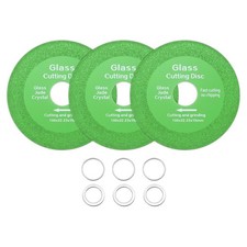 HARFINGTON 3 Pack Glass Cutting Disc 4 Inch for Angle Grinder Diamond Green