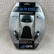 GPX A2093 AM/FM Portable Radio with Headphones  Built-In Speaker SEALED Retro