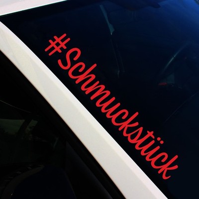 Frontscheibenaufkleber Schmuckstück Karminrot Sticker Tuning Auto Decal FS112
