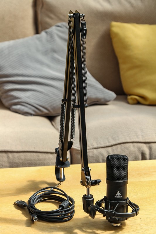 MAONO USB Microphone 192kHz/24bit Plug Play PC Computer Podcast Condenser AU-A04