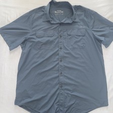 Ariat TEK Men's Large Grey Heat Series Button Up Performance Vented Shirt