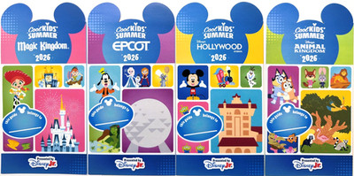 2026 Walt Disney World Theme Park Maps - 4 Cool Kids Summer Guide Maps New WDW