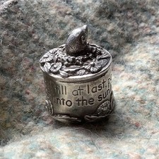 Silver Scenes Mole Silver Plated Trinket Pill Box