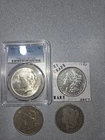 Silver!!! Morgan's And Peace Dollars, Nice Lot, 4 Coins Here For Your Stack!!!!!