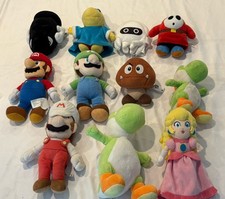 Lot Of 11 Super Mario Plush