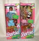 Vintage Mattel Animal Lovin' Barbie & Ken Doll's 1988 #1350 & #1351 New in Boxes