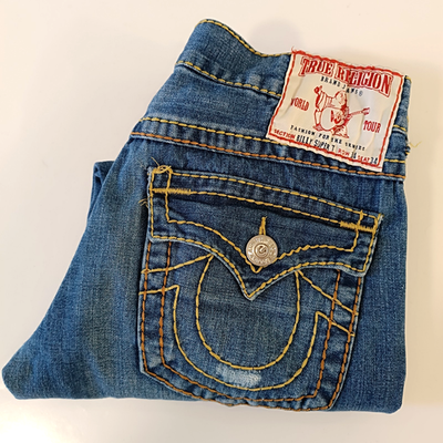 パンツ TRUE RELIGION billy super t 29 True Religion Billy Super T Jeans Mens 34x29 Blue Straight | eBay