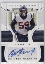 2020 Panini National Treasures Signatures 43/49 Whitney Mercilus #S-WM Auto 14jr
