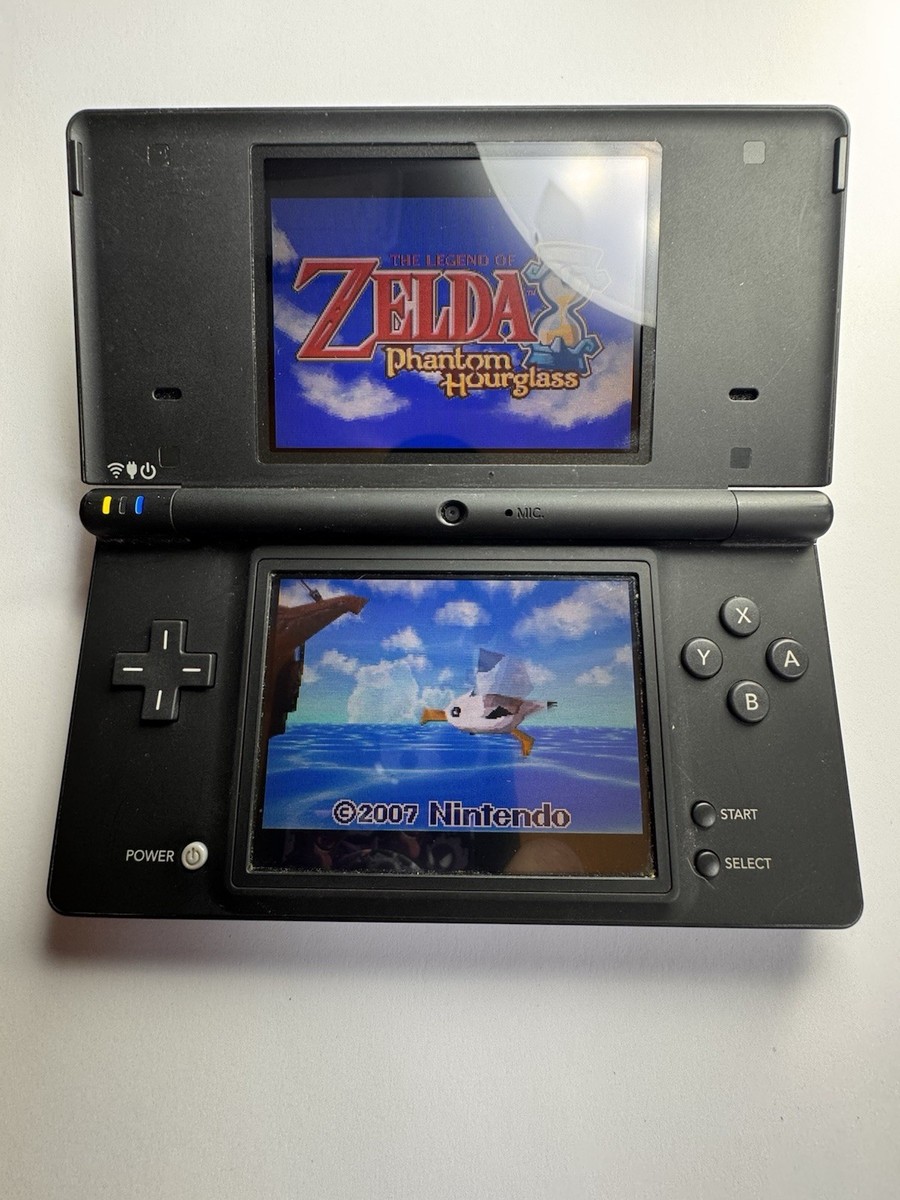 DSi Black Console with Charger, Stylus, & Legend Of Zelda Phantom