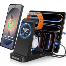 5 in 1 Wireless Charger for Samsung, Fast Charging Station Dock Stand