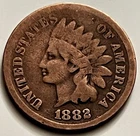 1882 Indian Head Cent Penny VG Circulated Honest Wear Collectible 1c BN1061