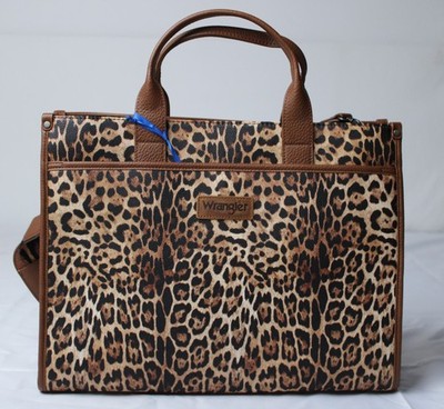 Wrangler Women's Padded Laptop Bag With Shoulder Strap CL8 Leopard One Size
