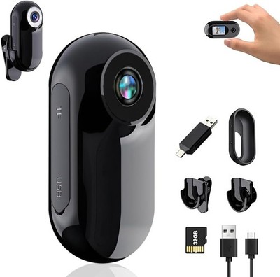 Mini Action Cam 1080P Und 32 GB Speicherkarte Helmkamera Motorrad Bodycam Mini