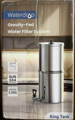 #ad Waterdrop WD TK FS Gravity fed Water Filter System Stainless steel System $174.99