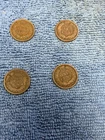 1878, 1888, 1898, 1908 Indian Head One Cent Coins