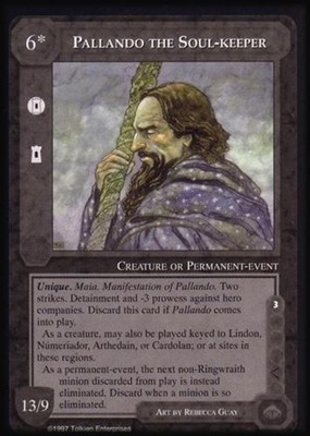 Pallando the Soul-keeper - Against the Shadow - Middle-Earth CCG