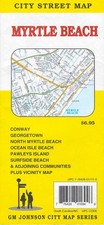 City Street Map of Myrtle Beach, South Carolina, w/ North Carolina, by GMJ Map