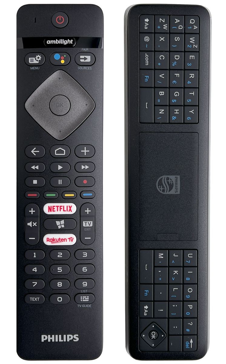 Télécommande premium Philips 65PUS8555/12 finition d'origine noire