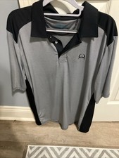 Cinch Polo CL Gray Black Striped Shirt