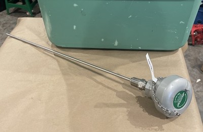 REOTEMP B1TM25JSU18 Thermocouple Probe and Head Assembly 18'' Steel Probe